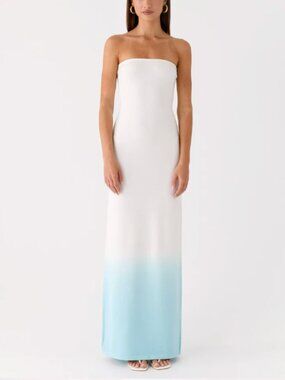 knee length dresses for ladies Flora Satin Maxi Dress